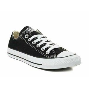 Converse Unisex Chuck Taylor All Star Low Top Black Sneakers - 8 Men 10 Women